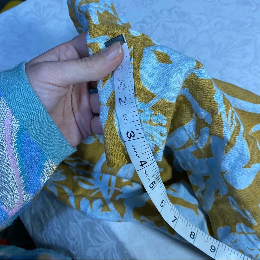 NEW Ava & Viv Linen Shorts Floral Print Loose Fit relaxed Flowy Summer Short 2X - Picture 2 of 10